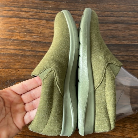 NWOT Merinos olive army green slip on sneakers wool handmade comfort women’s 6 - Picture 7 of 10